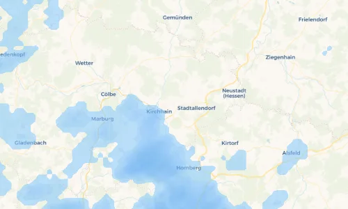 Regenradar Vorschaubild - Aktuelle Niederschläge in Langenstein und Umgebung