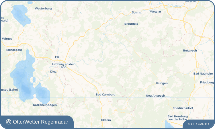 OtterWetter Regenradar-Widget Langhecke