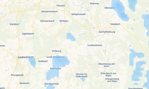 Regenradar Vorschaubild - Aktuelle Niederschläge in Langstadt und Umgebung