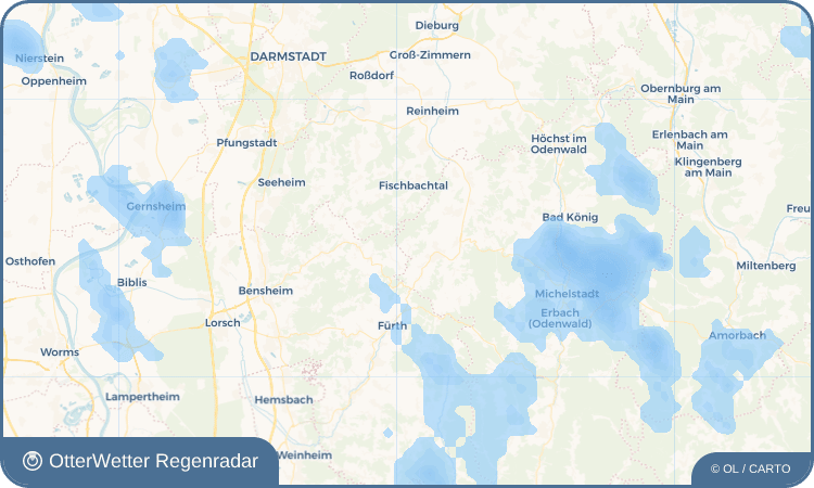 Wetter-Widget-Vorschau mit Vorhersagedaten für Laudenau