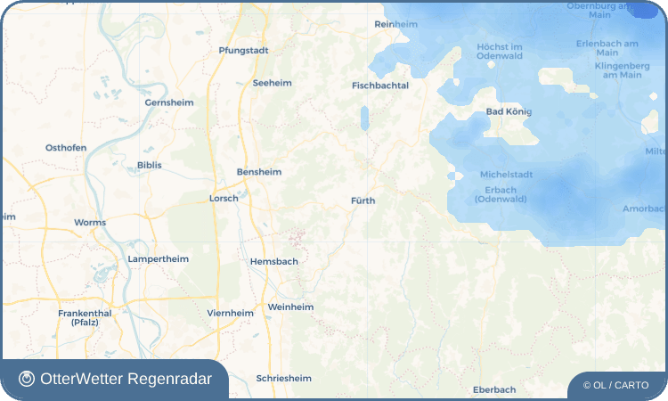 OtterWetter Regenradar-Widget Lauten-Weschnitz