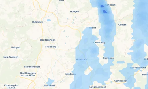 Regenradar Vorschaubild - Aktuelle Niederschläge in Leidhecken und Umgebung