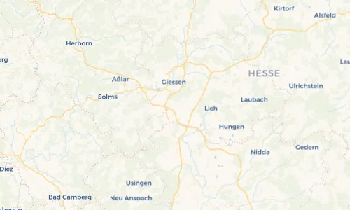 Regenradar Vorschaubild - Aktuelle Niederschläge in Leihgestern und Umgebung