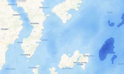 Regenradar Vorschaubild - Aktuelle Niederschläge in Lichenroth und Umgebung