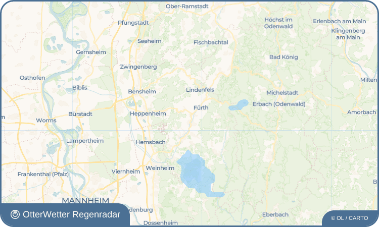 OtterWetter Regenradar-Widget Lörzenbach