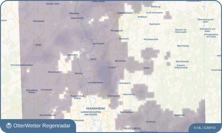 OtterWetter Regenradar-Widget Lorsch