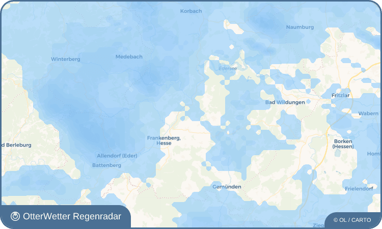 OtterWetter Regenradar-Widget Louisendorf