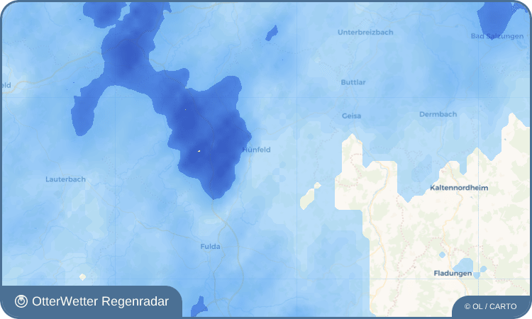Widget-Vorschau für Mackenzell Wetter-Widget-Vorschau mit Vorhersagedaten für Mackenzell