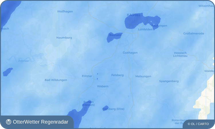 OtterWetter Regenradar-Widget Maden