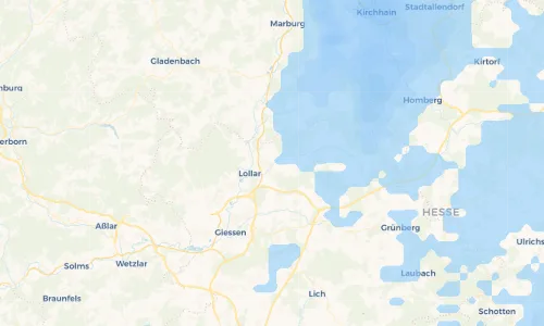 Regenradar Vorschaubild - Aktuelle Niederschläge in Mainzlar und Umgebung