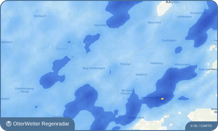 OtterWetter Regenradar-Widget Mandern