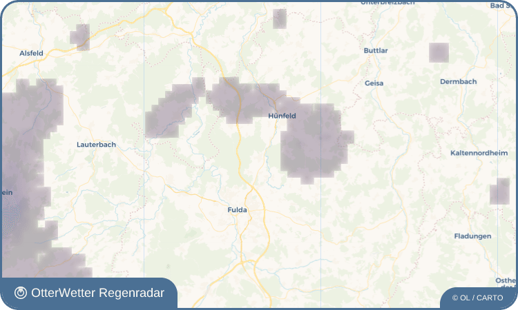 OtterWetter Regenradar-Widget Marbach