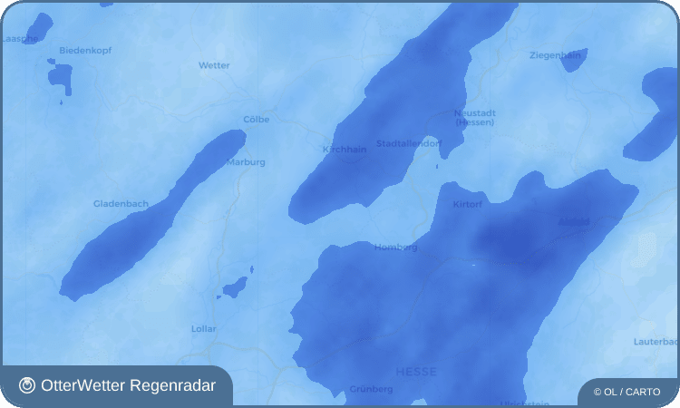 OtterWetter Regenradar-Widget Mardorf