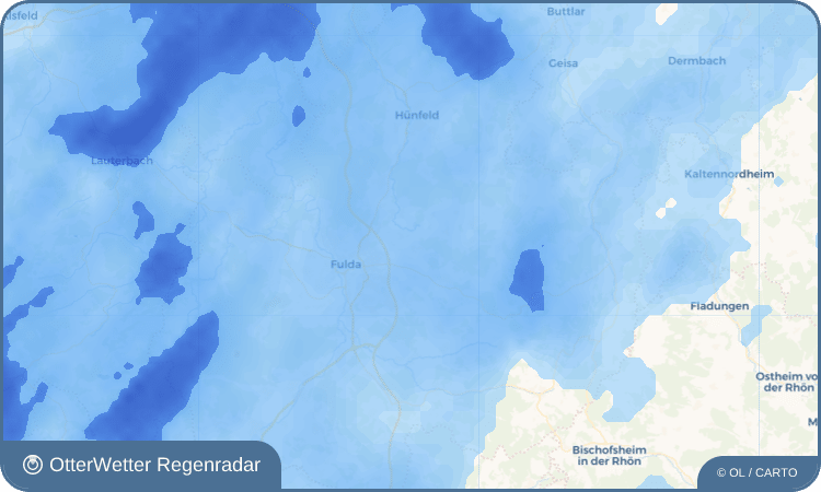 OtterWetter Regenradar-Widget Margretenhaun
