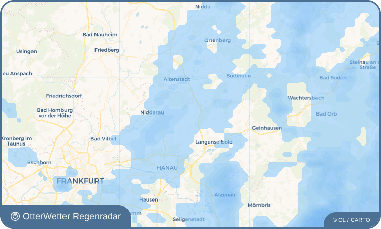OtterWetter Regenradar-Widget Marköbel