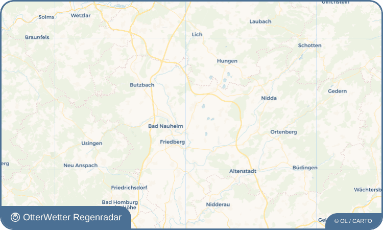 OtterWetter Regenradar-Widget Melbach