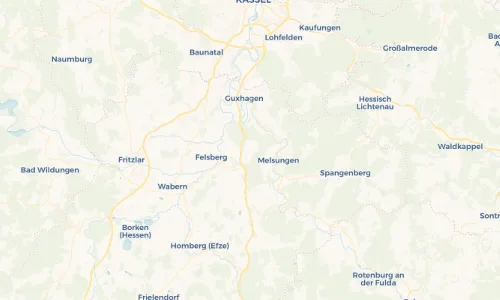 Regenradar Vorschaubild - Aktuelle Niederschläge in Melgershausen und Umgebung
