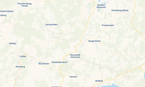 Regenradar Vorschaubild - Aktuelle Niederschläge in Mengsberg und Umgebung