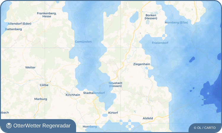 OtterWetter Regenradar-Widget Mengsberg