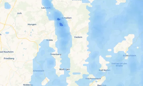 Regenradar Vorschaubild - Aktuelle Niederschläge in Merkenfritz und Umgebung