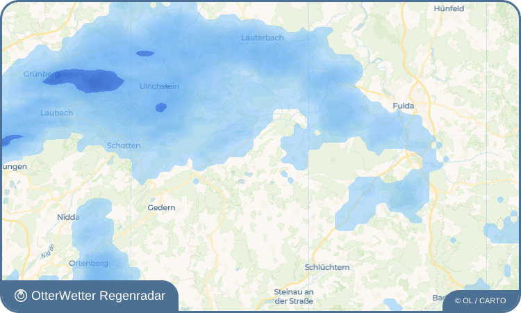 Widget-Vorschau für Metzlos Wetter-Widget-Vorschau mit Vorhersagedaten für Metzlos
