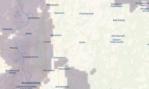 Regenradar Vorschaubild - Aktuelle Niederschläge in Mitlechtern und Umgebung