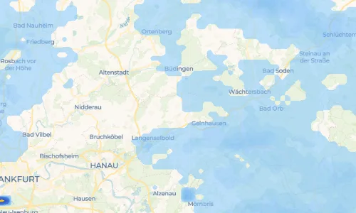 Regenradar Vorschaubild - Aktuelle Niederschläge in Mittel-Gründau und Umgebung