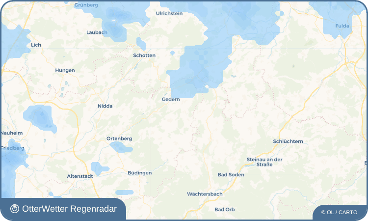 OtterWetter Regenradar-Widget Mittel-Seemen
