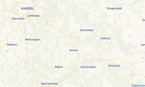 Regenradar Vorschaubild - Aktuelle Niederschläge in Mitterode und Umgebung