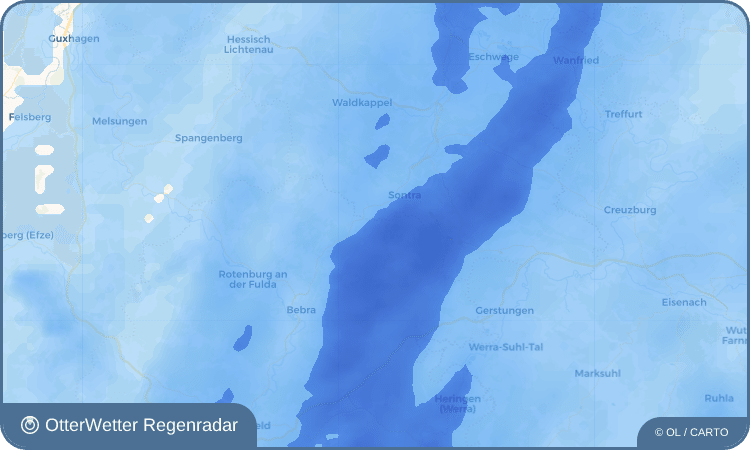 OtterWetter Regenradar-Widget Mönchhosbach