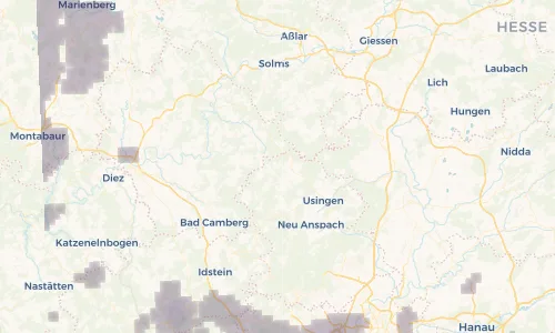 Regenradar Vorschaubild - Aktuelle Niederschläge in Mönstadt und Umgebung