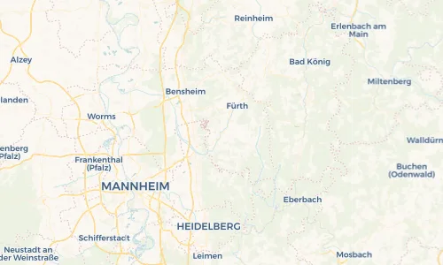 Regenradar Vorschaubild - Aktuelle Niederschläge in Mörlenbach-Mitte und Umgebung