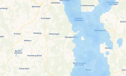 Regenradar Vorschaubild - Aktuelle Niederschläge in Mörshausen und Umgebung