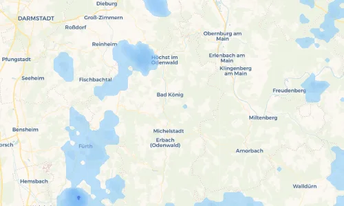 Regenradar Vorschaubild - Aktuelle Niederschläge in Momart und Umgebung