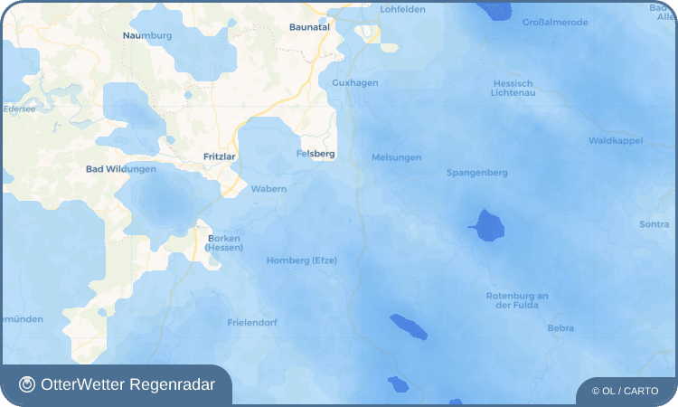 OtterWetter Regenradar-Widget Mosheim