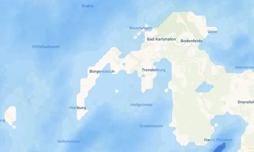 Regenradar Vorschaubild - Aktuelle Niederschläge in Muddenhagen und Umgebung