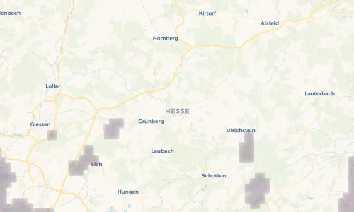 Regenradar Vorschaubild - Aktuelle Niederschläge in Mücke und Umgebung