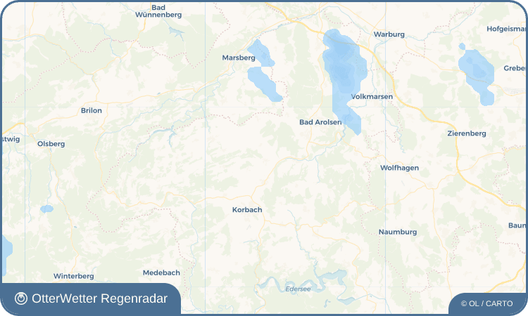 OtterWetter Regenradar-Widget Mühlhausen