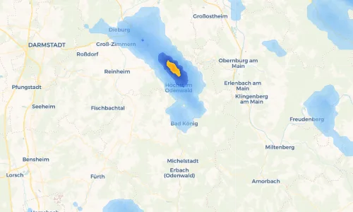 Regenradar Vorschaubild - Aktuelle Niederschläge in Mümling-Grumbach und Umgebung