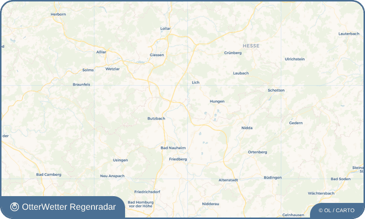 OtterWetter Regenradar-Widget Münzenberg