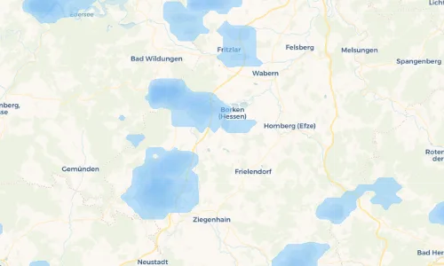 Regenradar Vorschaubild - Aktuelle Niederschläge in Nassenerfurth und Umgebung