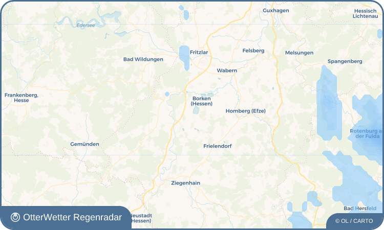 OtterWetter Regenradar-Widget Nassenerfurth