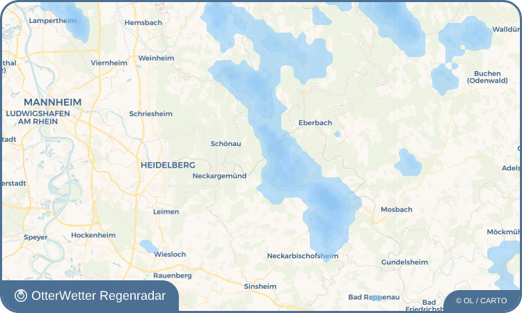 OtterWetter Regenradar-Widget Neckarhausen