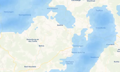Regenradar Vorschaubild - Aktuelle Niederschläge in Nentershausen und Umgebung
