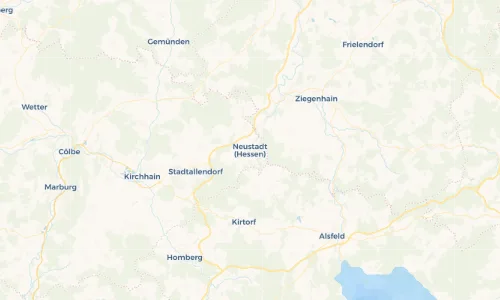 Regenradar Vorschaubild - Aktuelle Niederschläge in Neustadt (Hessen) und Umgebung
