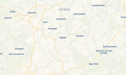 Regenradar Vorschaubild - Aktuelle Niederschläge in Nidda und Umgebung