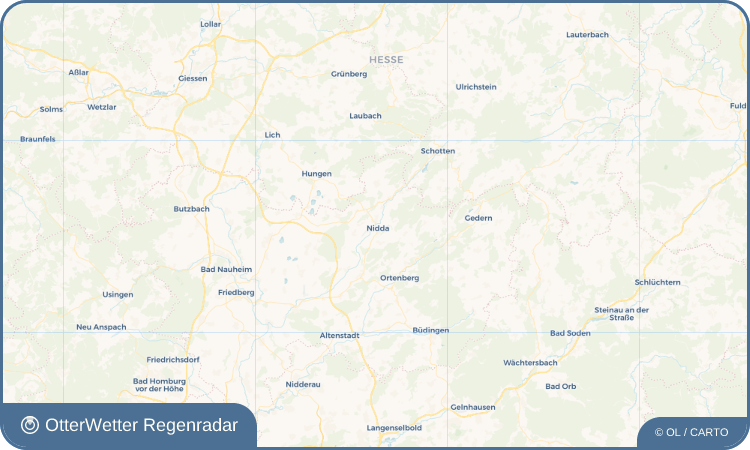 OtterWetter Regenradar-Widget Nidda