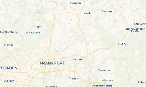 Regenradar Vorschaubild - Aktuelle Niederschläge in Nidderau und Umgebung