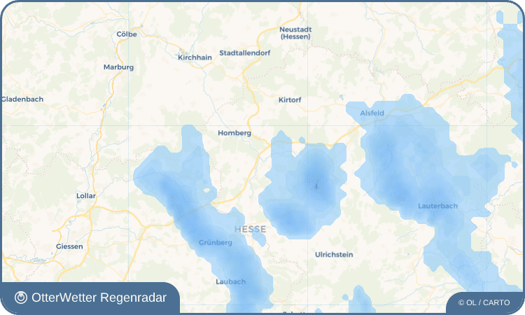 OtterWetter Regenradar-Widget Nieder-Gemünden