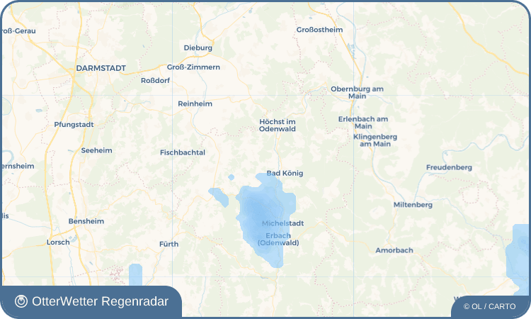 OtterWetter Regenradar-Widget Nieder-Kinzig